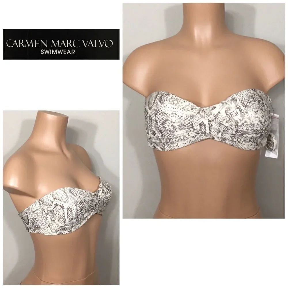 Carmen Marc Valvo bikini top. NWT